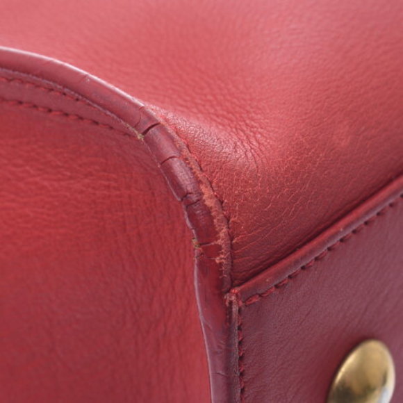 SAINT LAURENT Petit Cabas bag red calf handbag - Picture 6 of 12